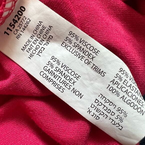 DEX Pink Off The Shoulder Flounce Banded Bottom Light Casual Top L - Picture 7 of 8